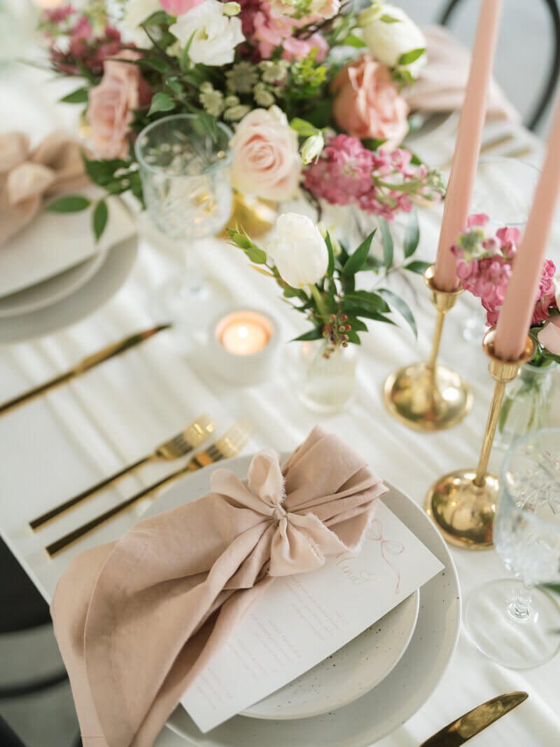 table set up by event planner florida