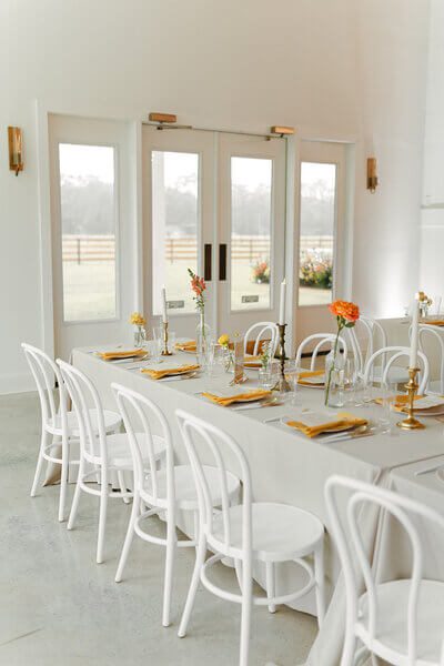 table set up by event planner florida