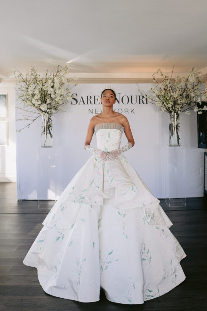 Sareh Nouri wedding dresses modeled in new york
